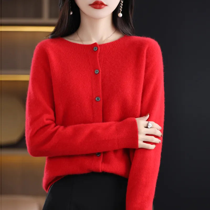Valenzora | Klassischer Wollcardigan