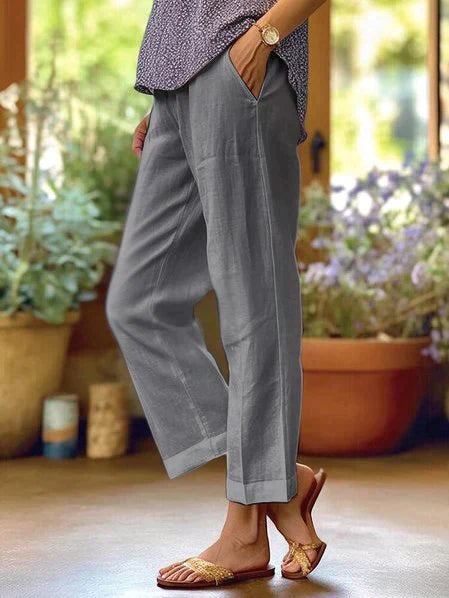 Valenzora | Women's Linen Summer Trousers