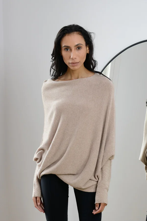 Mariemi™ - Asymmetrically Draped Sweater