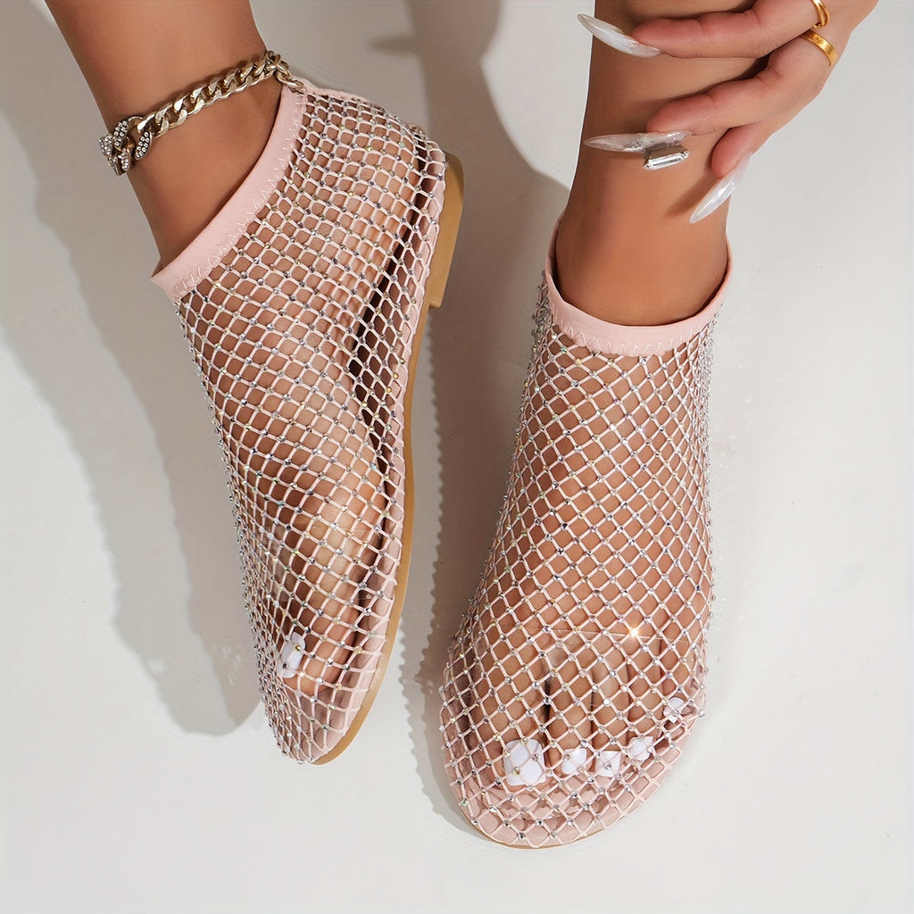 Valenzora | Construction Strasa, Flat Shoes, Transparent Sandals for the Beach