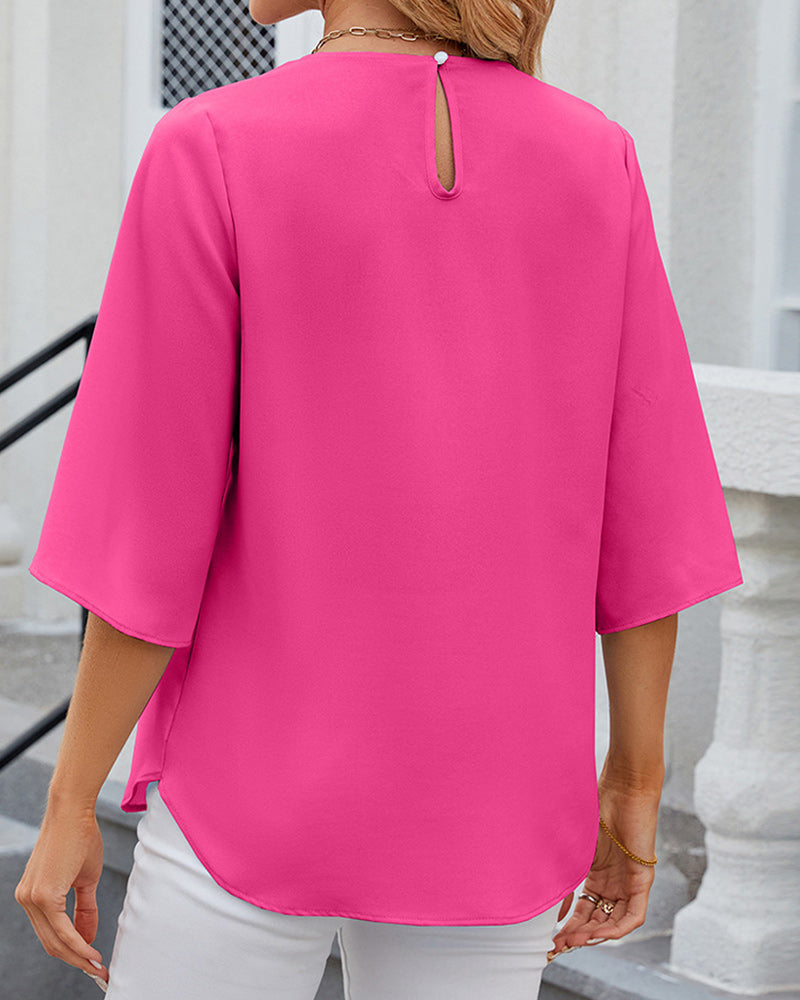 Aerin - Elegant short-sleeved top