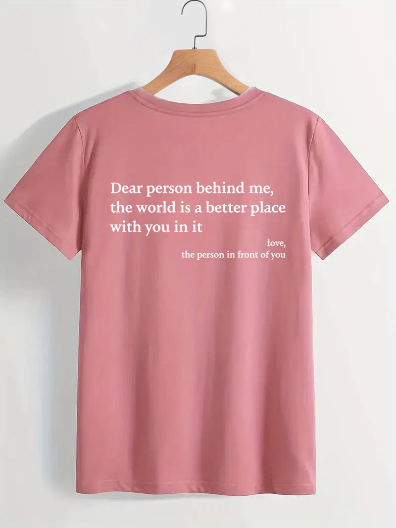 Valenzora | Women's T-shirt with round neck and slogan