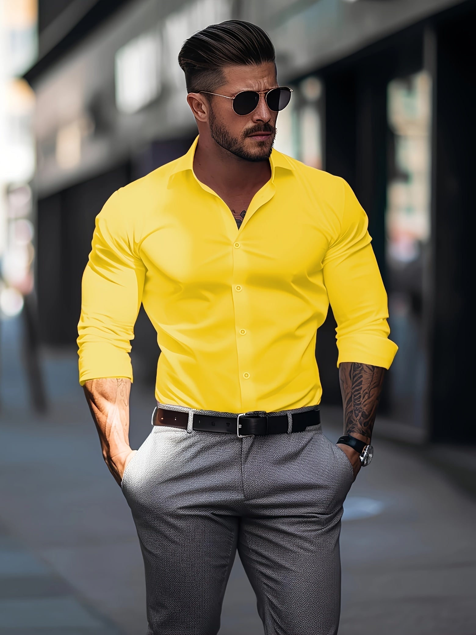 Valenzora | Slim Fit Plain Cotton Shirt
