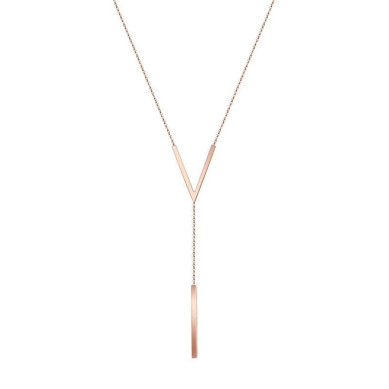 Valenzora | V-shaped gold necklace