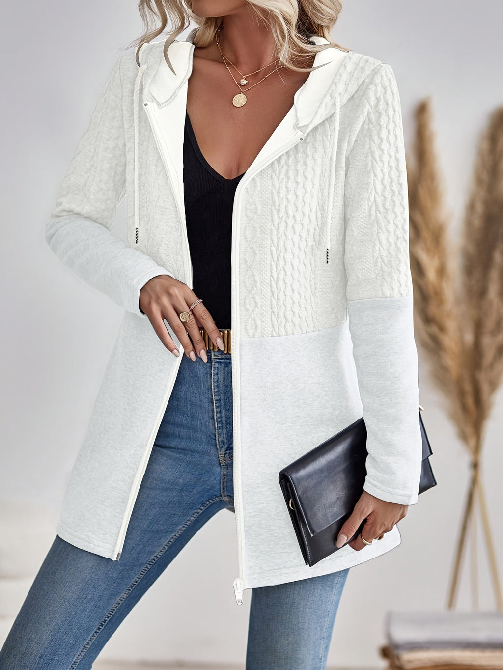 Valenzora | Damen-Kapuzenpullover mit Reißverschluss