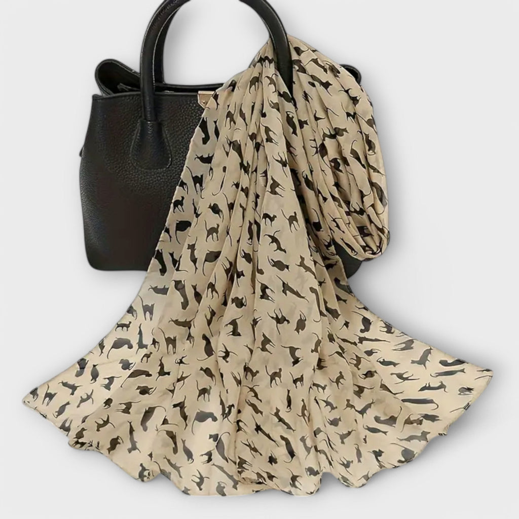 Valenzora | Leopard chiffon scarf