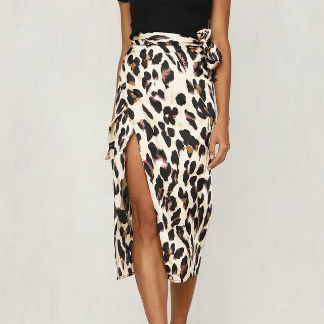 Valenzora | Eleganter Rock mit Leopardenmuster