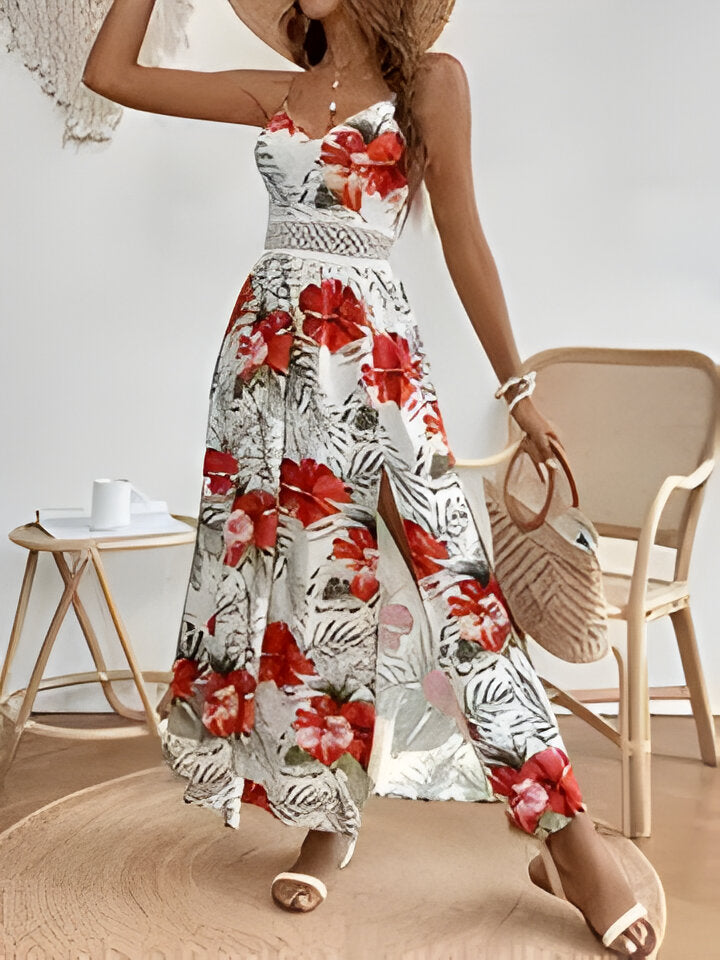Valenzora | Elegantes ärmelloses Kleid mit Schlitz für Damen