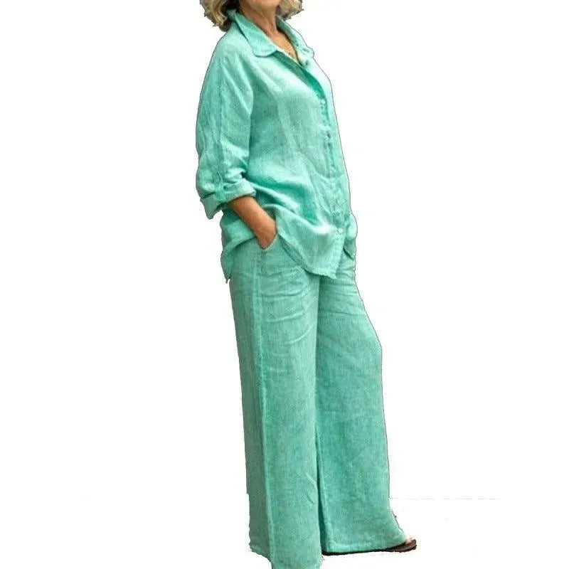 Valenzora | Women's suit with trousers and casual shirt
