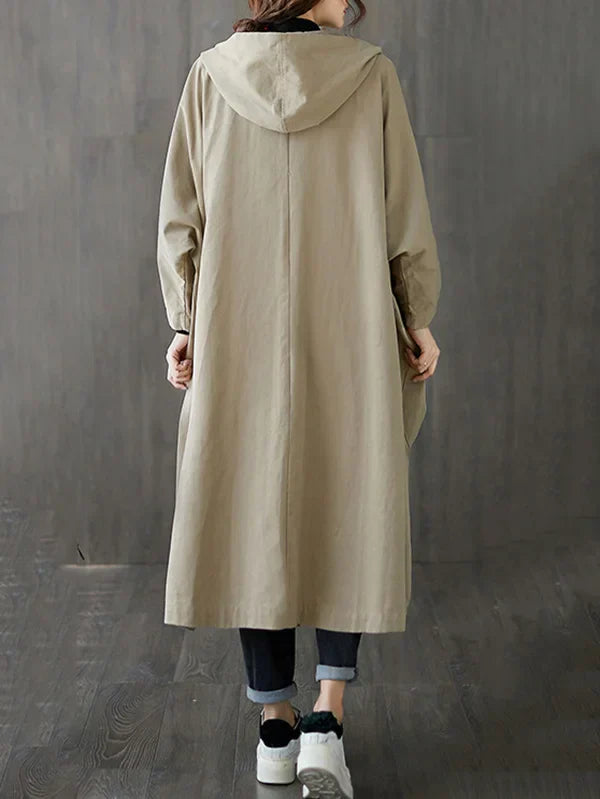 Valenzora | Langer wasserdichter Trenchcoat