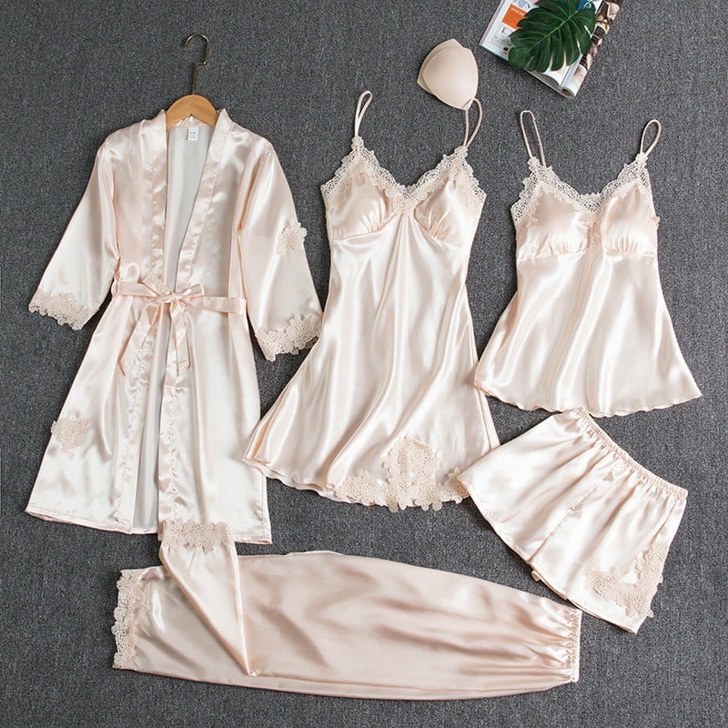 Valenzora | Luxurious Satin Nightdress Set