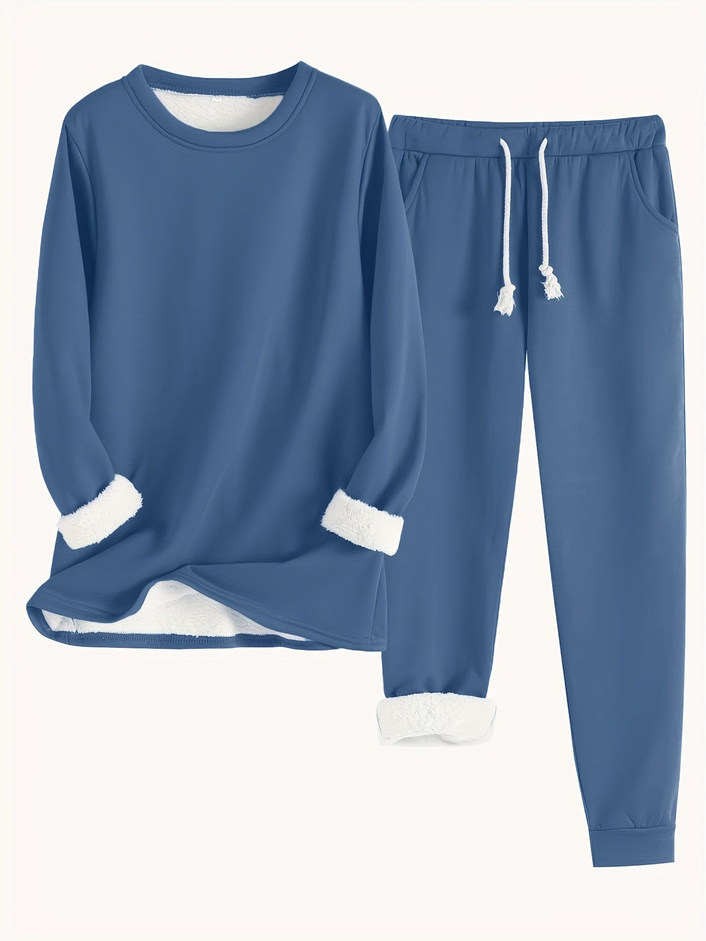 Valenzora | Stylish Winter Casual Thermal Sweatshirt and Jogging Pants Set for Women