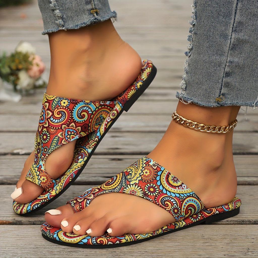 Valenzora | Geblümte Flip-Flops für Damen