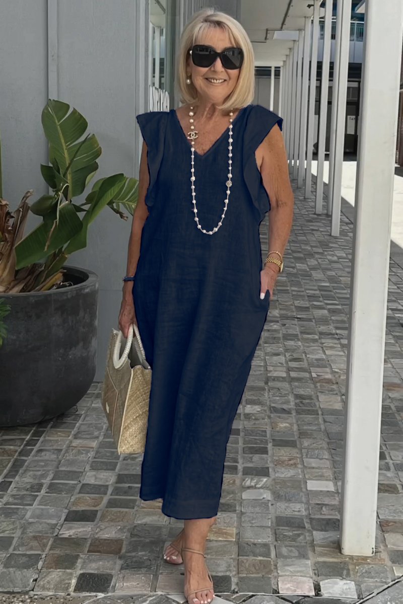 Valenzora | Casual dress made of cotton and linen