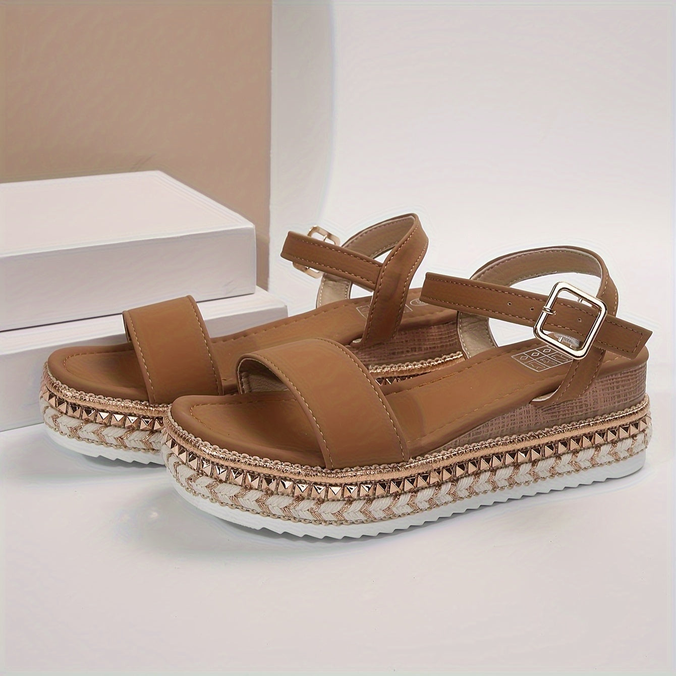 Valenzora | Elegant Women's Buckle Comfort Platform Sandals