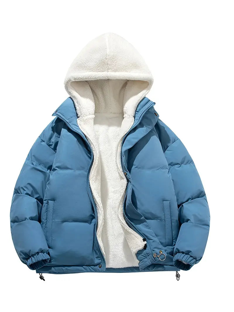 Valenzora | Long-sleeved fleece hooded jacket with pockets