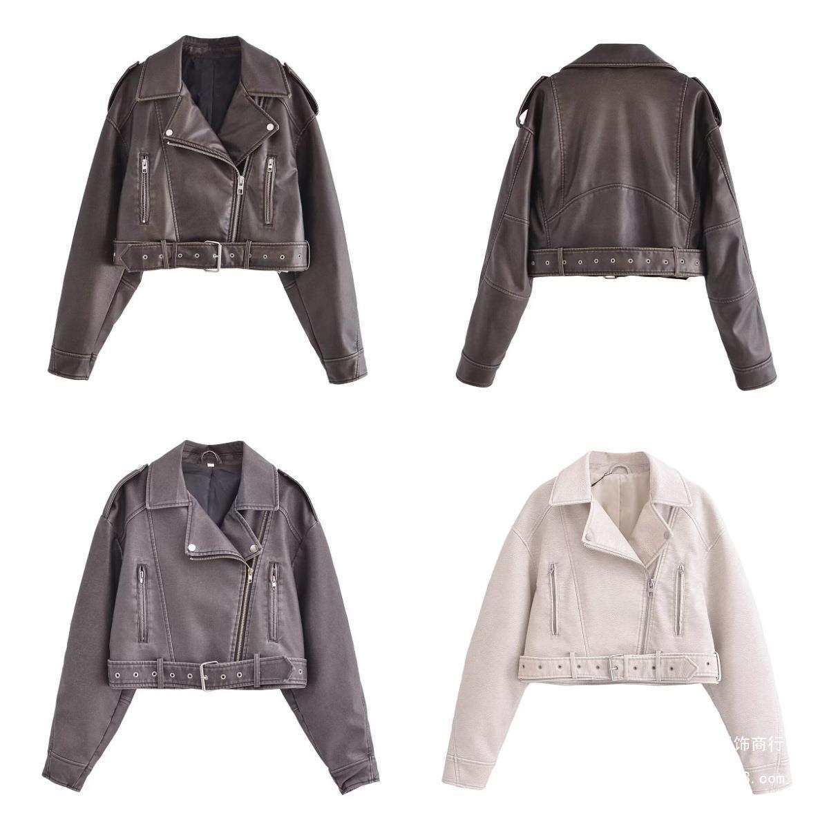 Valenzora | Washable, Gradient Leather Jacket for Women*