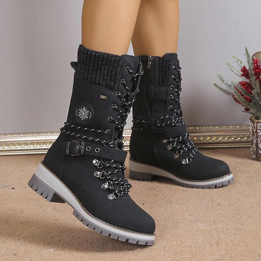 Valenzora – Elegante gestrickte Thermostiefel