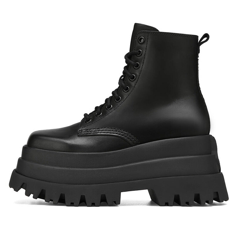 Valenzora | Fashion Shoelaces Martin Knight Women's Ankle Boots