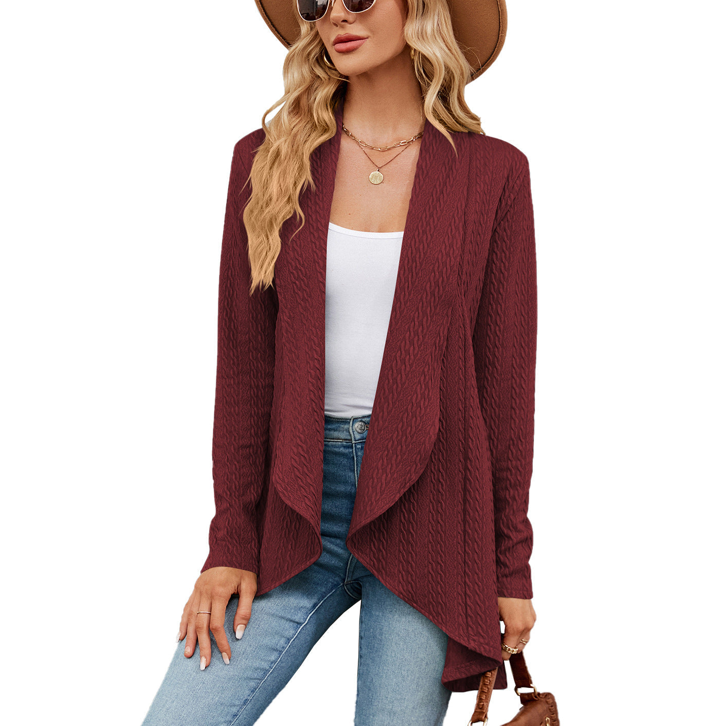 Scarlett™ - Damen Langarmjacke in Unifarbe
