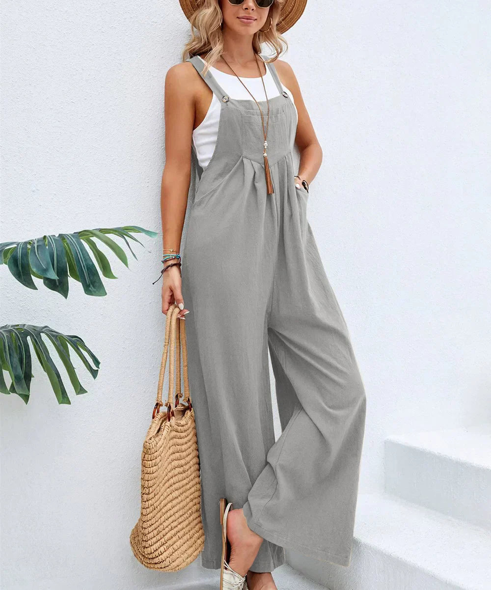 Valenzora | Ärmelloser Latzhosen Overall