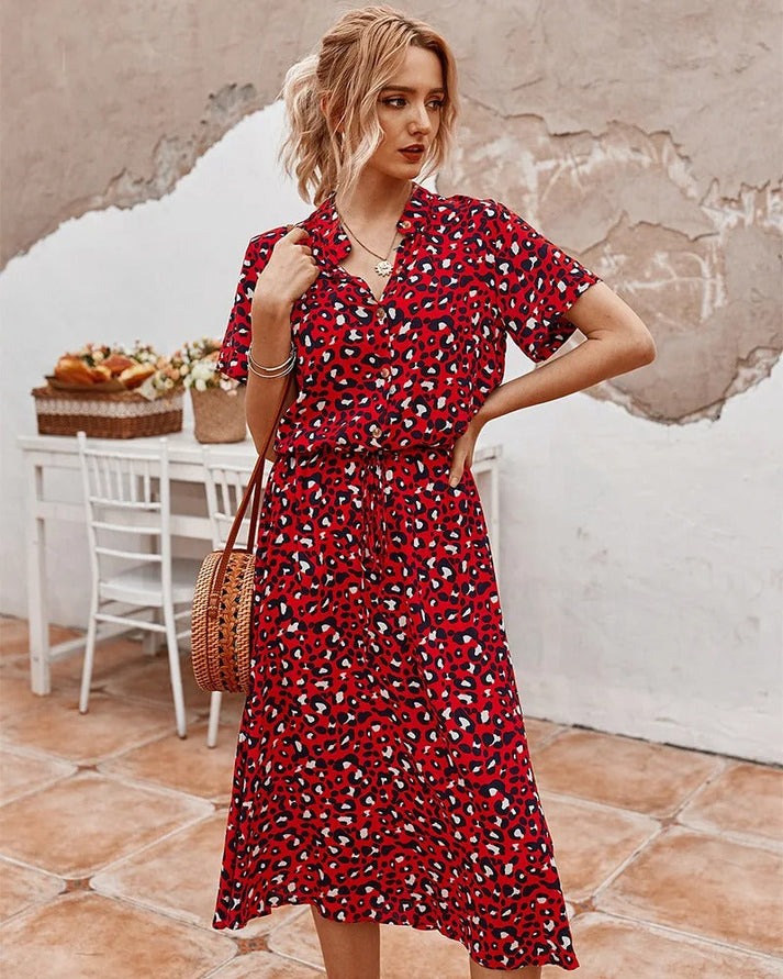 Valenzora | Fließendes Boho-Kleid