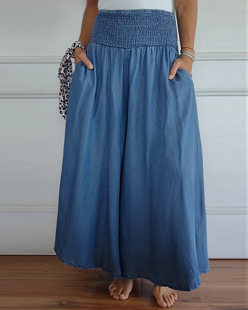 Valenzora | Hose mit elastischem Bund und weitem Bein