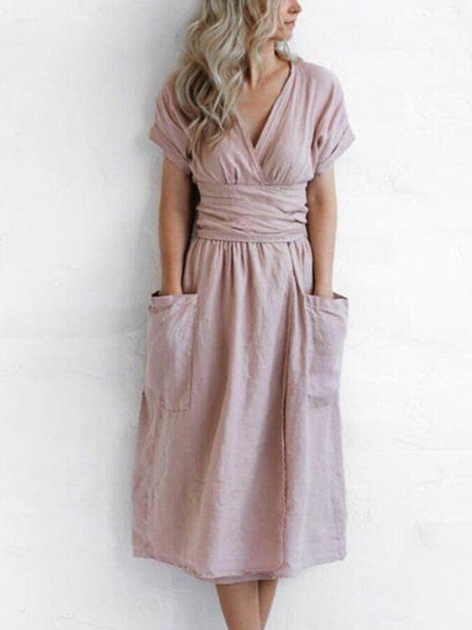Valenzora | Fließendes Leinenkleid