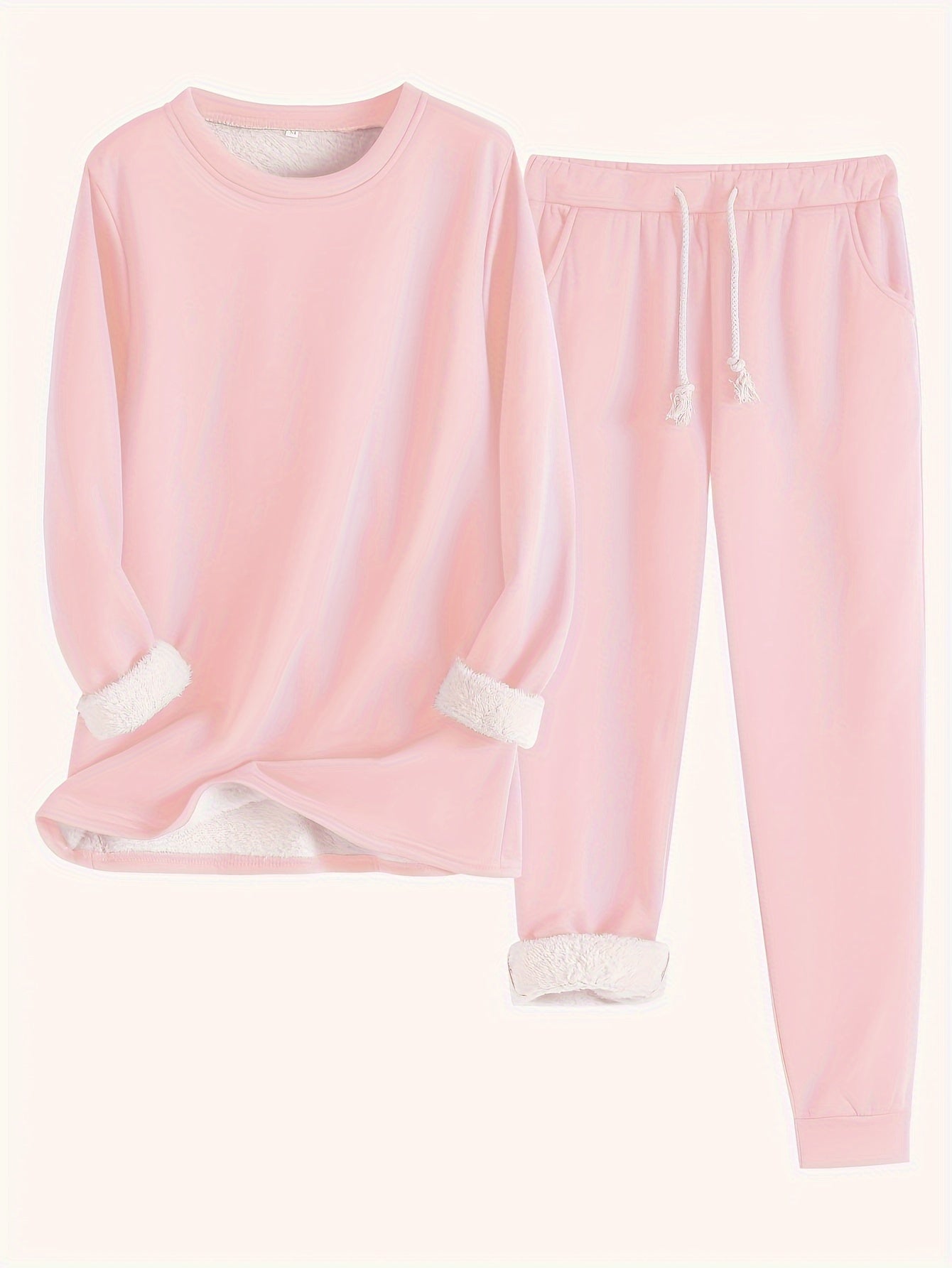 Valenzora | Stylish Winter Casual Thermal Sweatshirt and Jogging Pants Set for Women