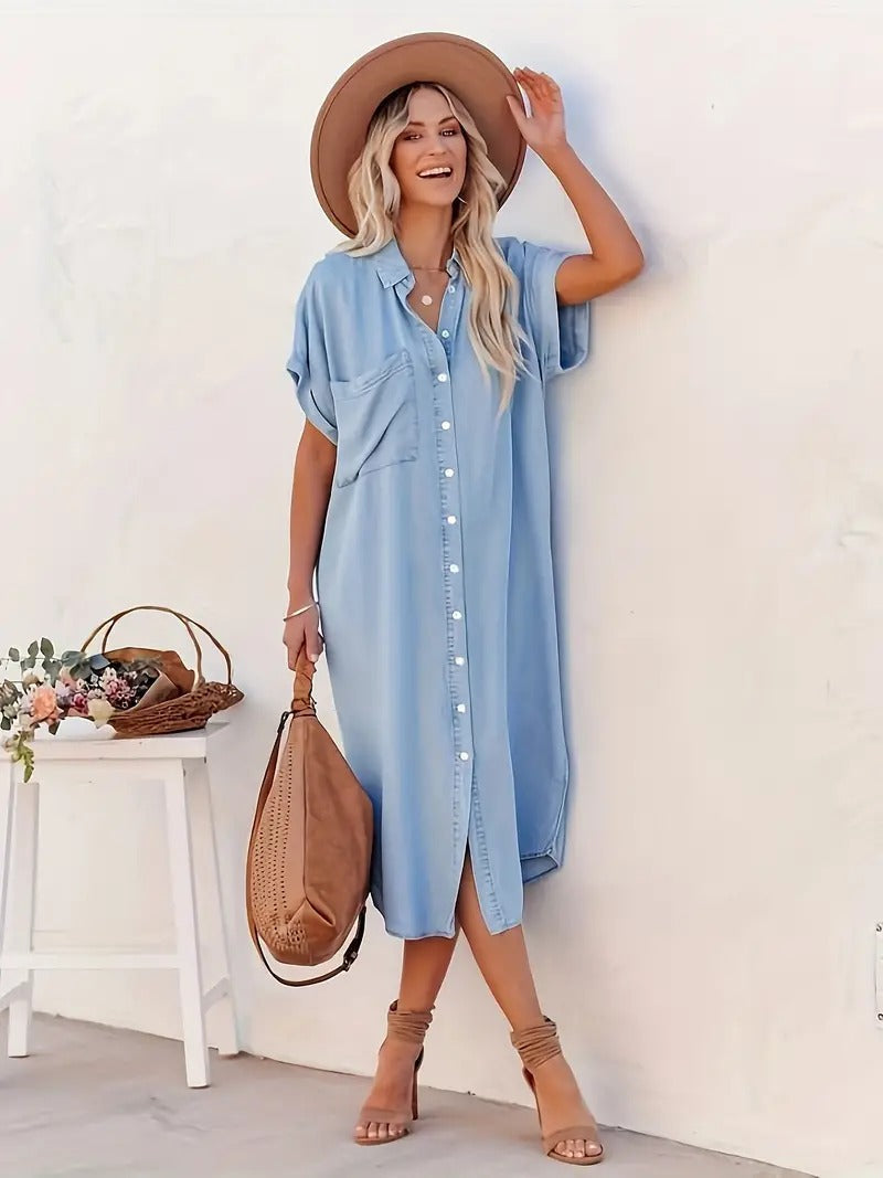 Valenzora | Soft denim dress for women