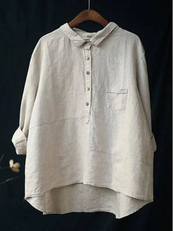 Valenzora | Women's Linen Long-Sleeve Shirt