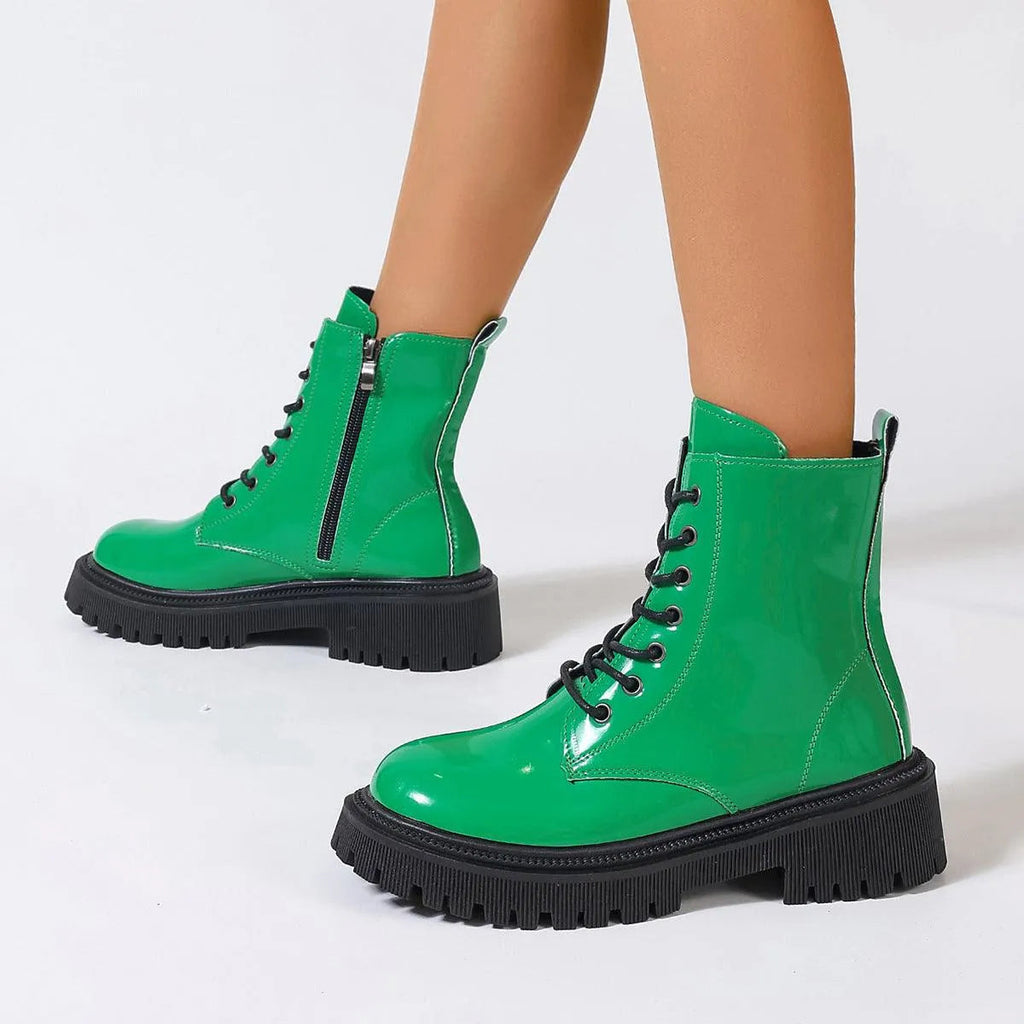 Valenzora | Damenstiefel aus Glattleder mit Reißverschluss