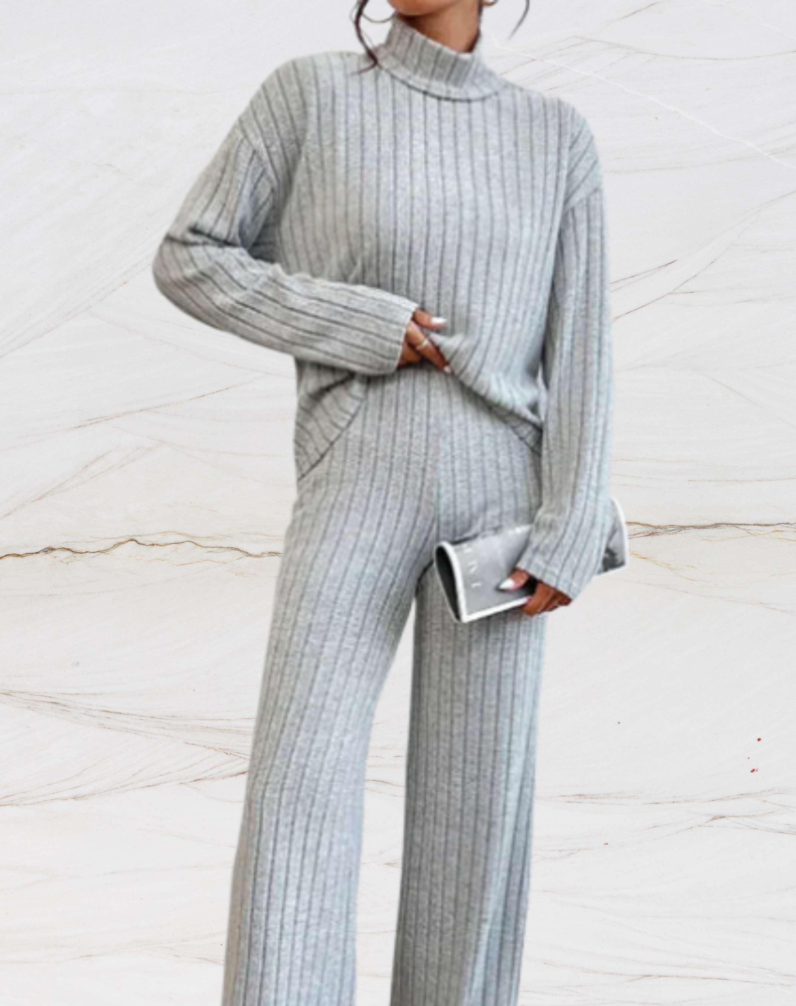 Valenzora - Ribbed Clothing Set