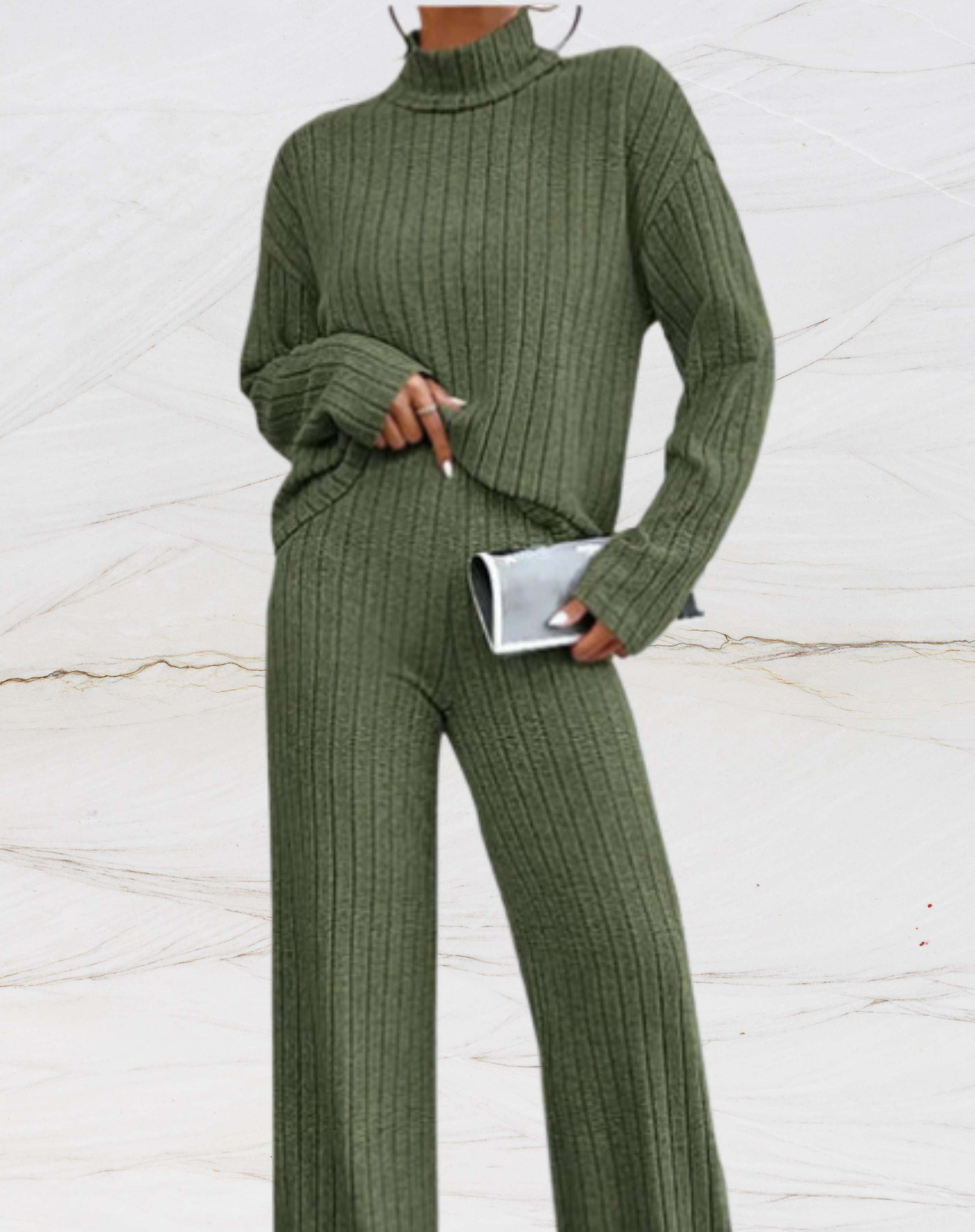 Valenzora - Ribbed Clothing Set