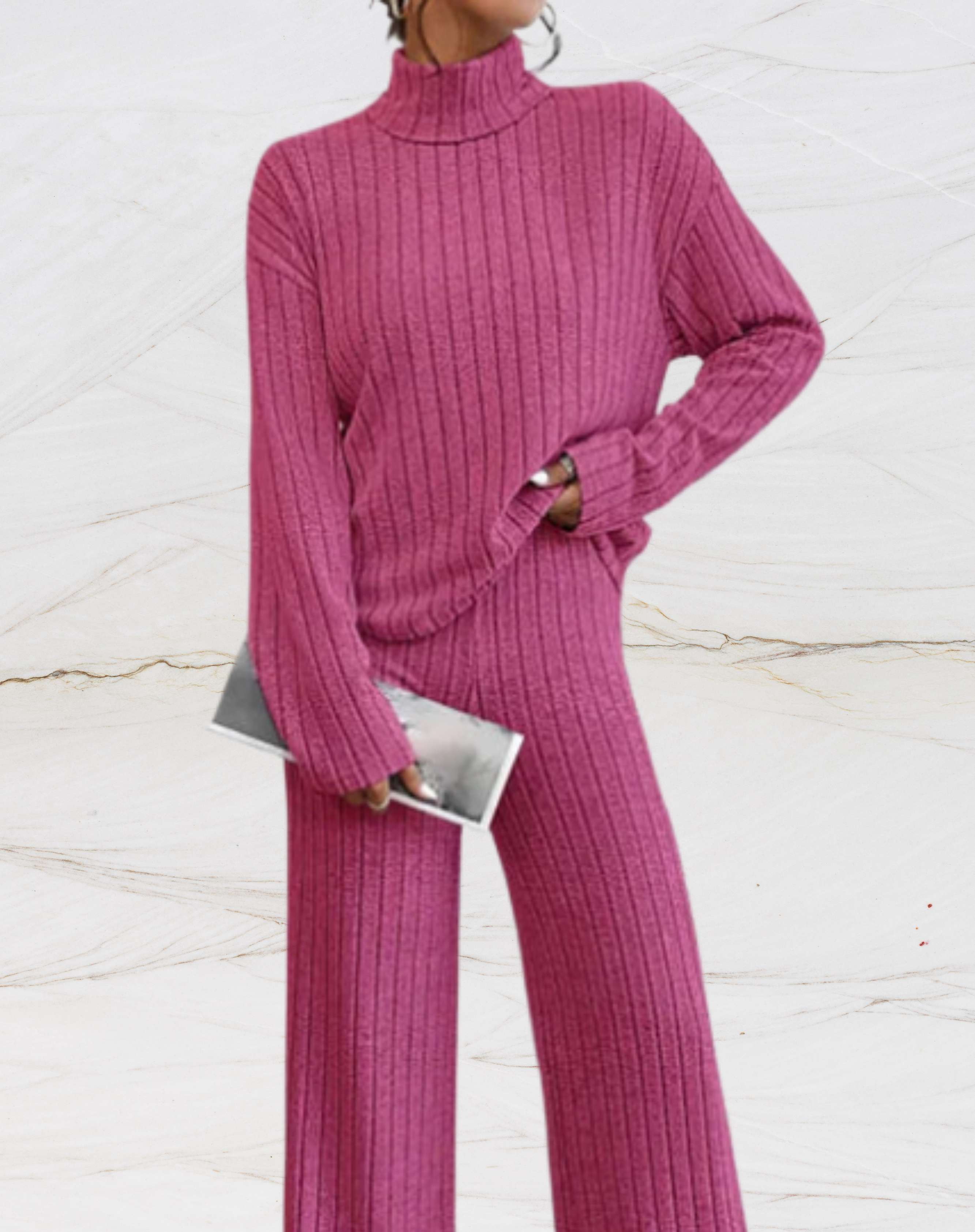 Valenzora - Ribbed Clothing Set