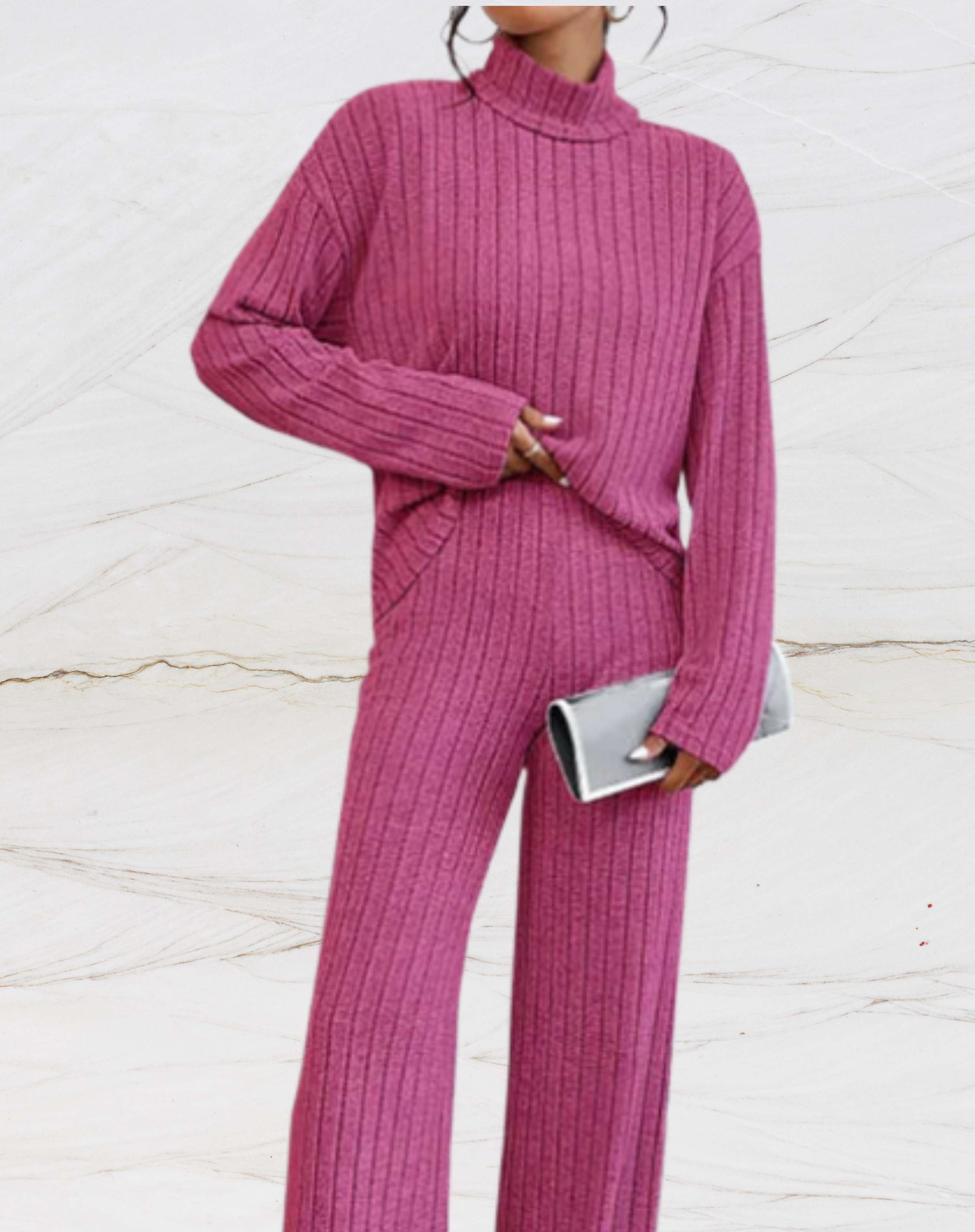 Valenzora - Ribbed Clothing Set