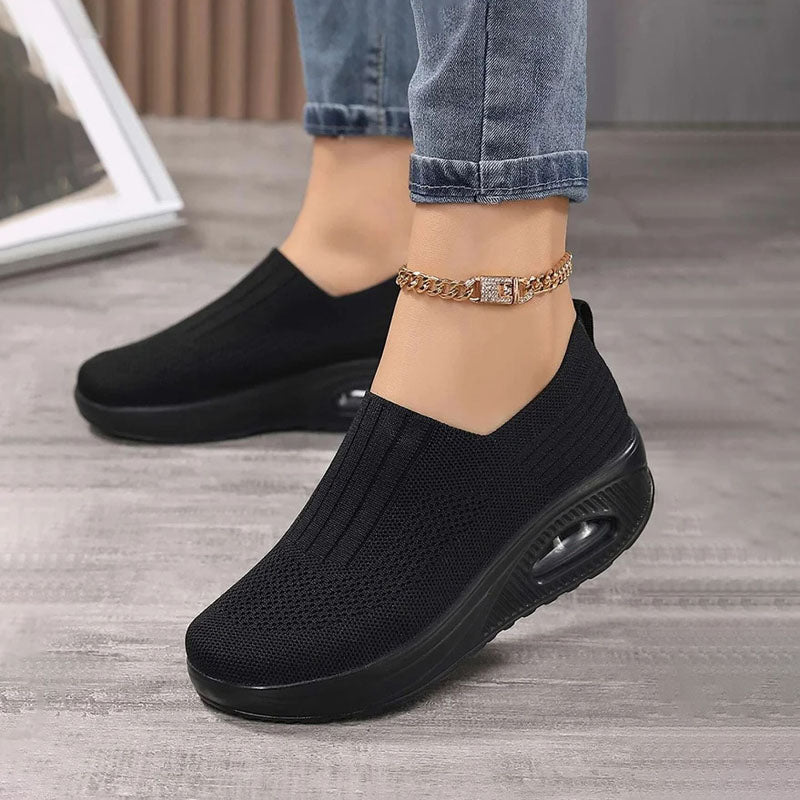 Valenzora | Breathable Slip-on Sneakers with Ergonomic Sole for Women