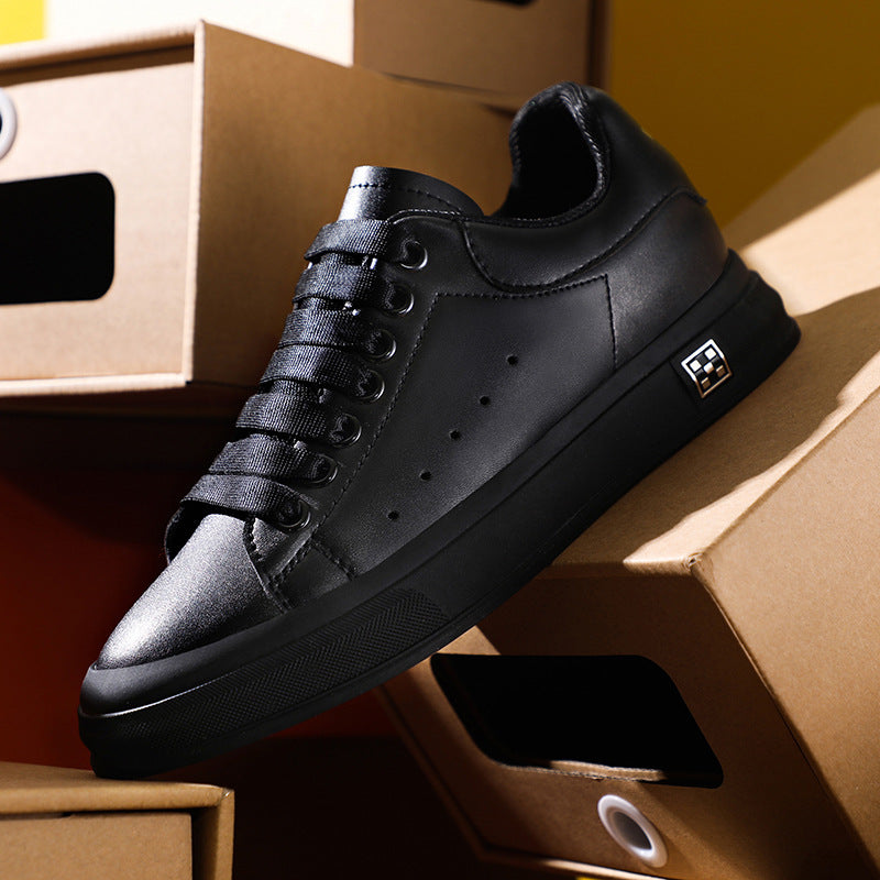 Valenzora | Sneakers with a Heel: Comfortable Casual Shoes with a 6 cm Hidden Heel, Made of Faux Leather, For Everyday & Business