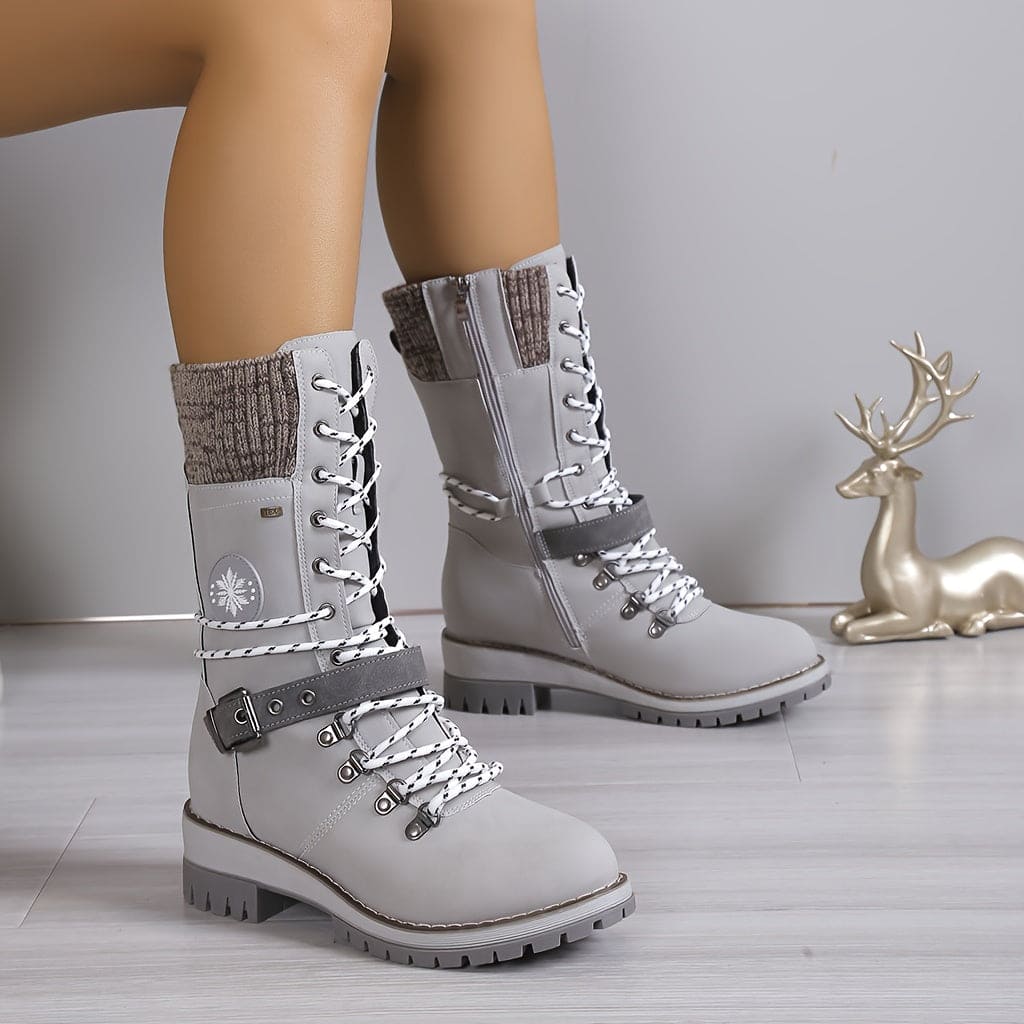Valenzora – Elegante gestrickte Thermostiefel