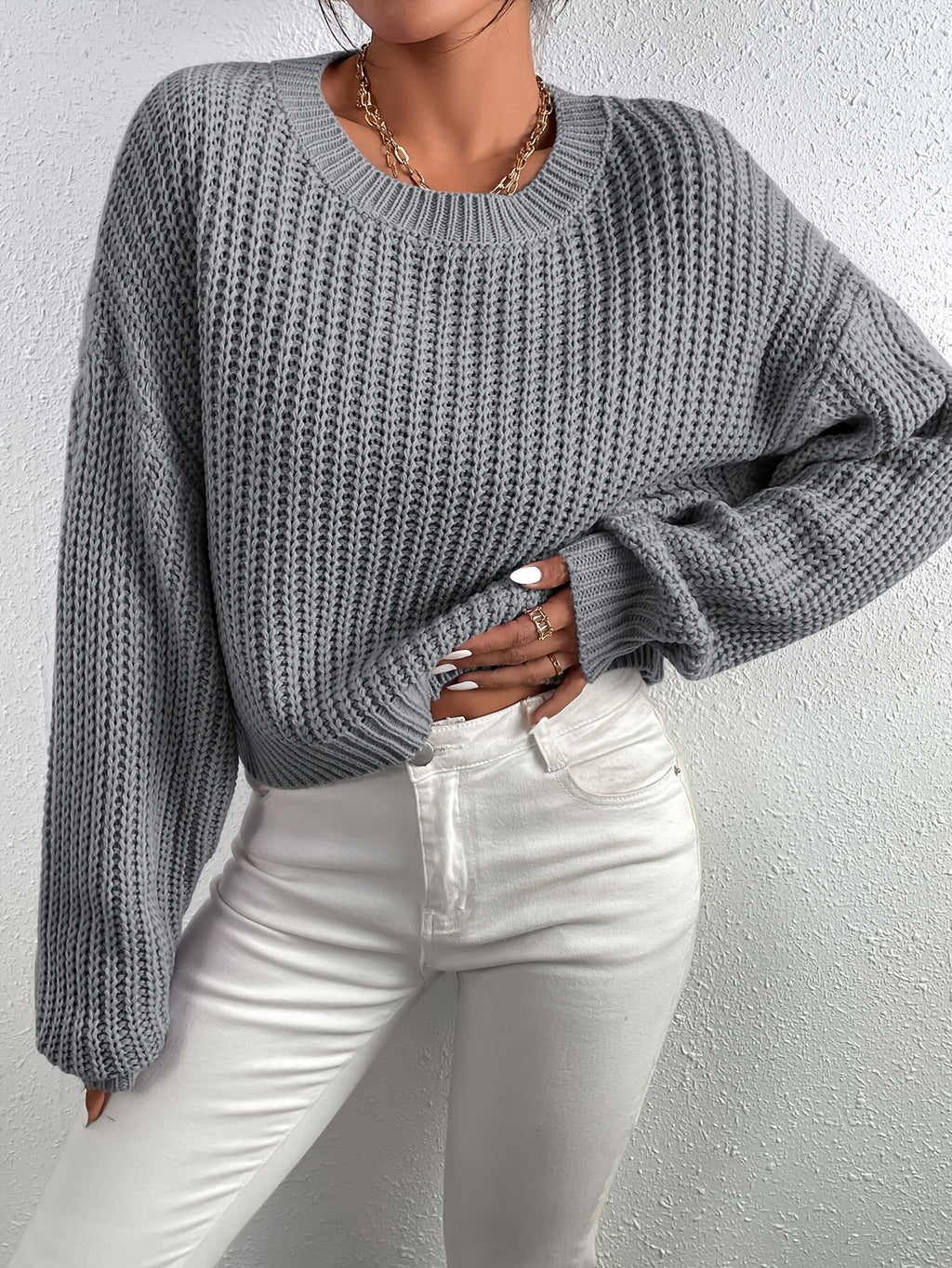 Valenzora | Lässiger langer Pullover für Damen mit