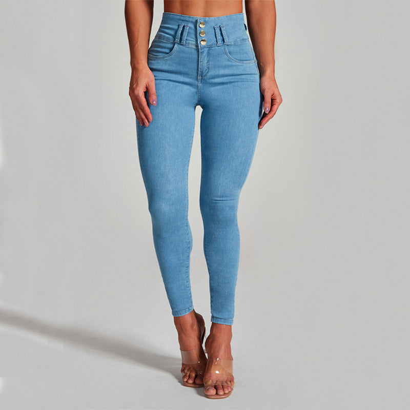 Valenzora high waist tight stretch fit and hip lifting jeans