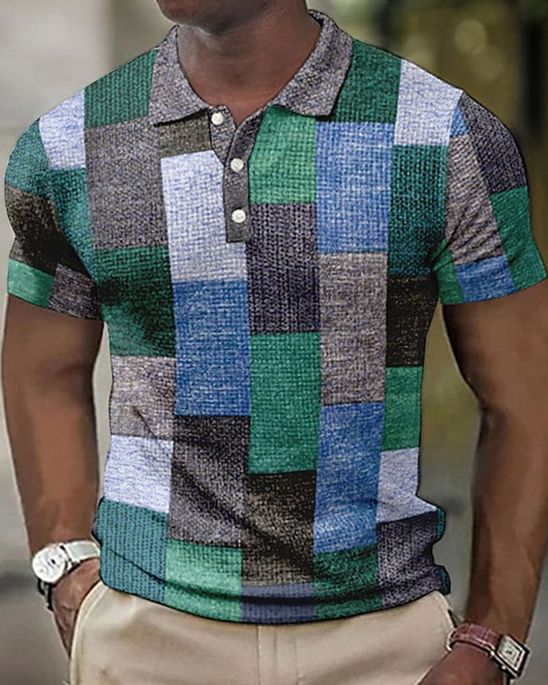 Valenzora | Short-sleeved shirt with check pattern
