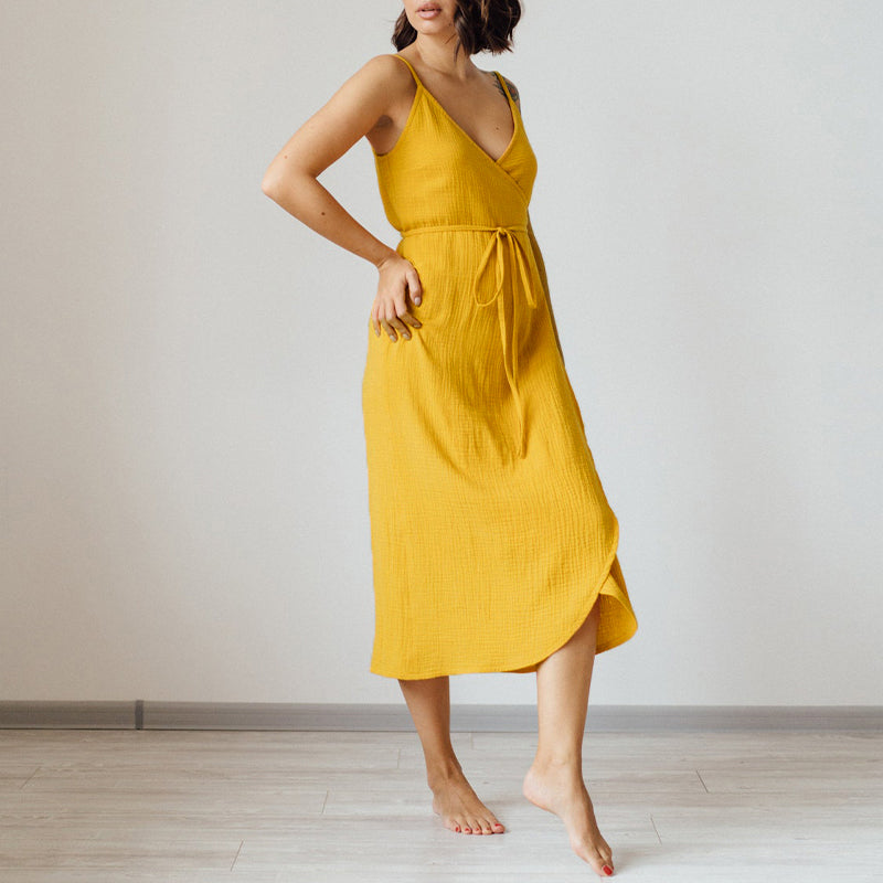 Valenzora | Elegantes ärmelloses Damenkleid mit V-Ausschnitt