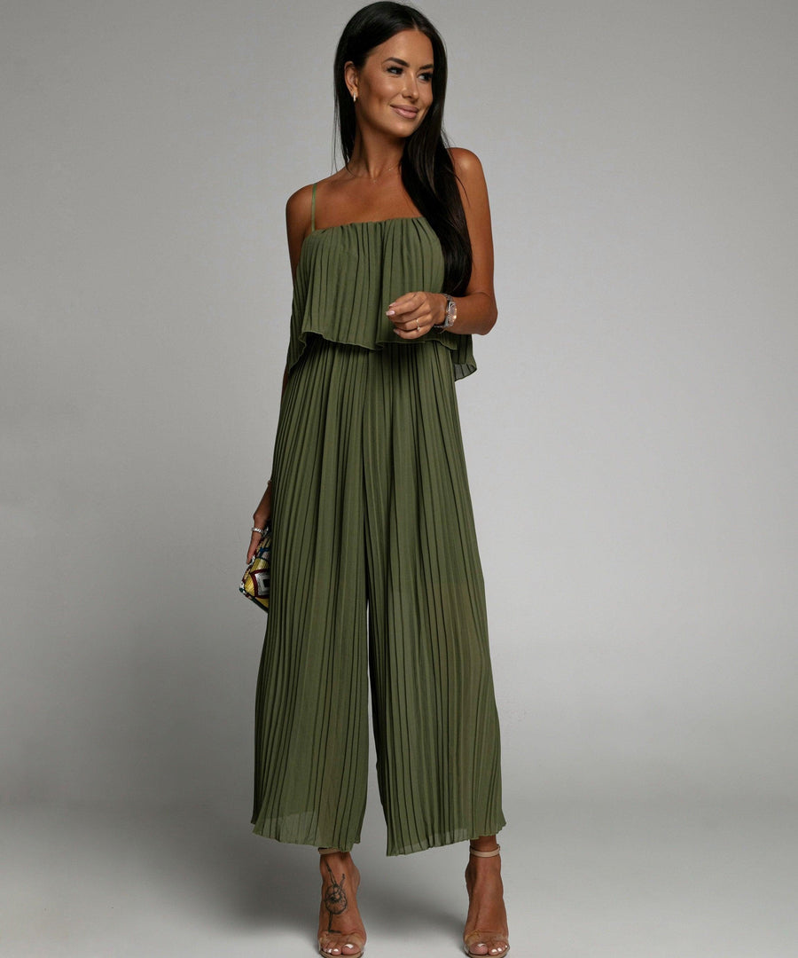 Valenzora | Elegant Pleated One-Piece Jumpsuit