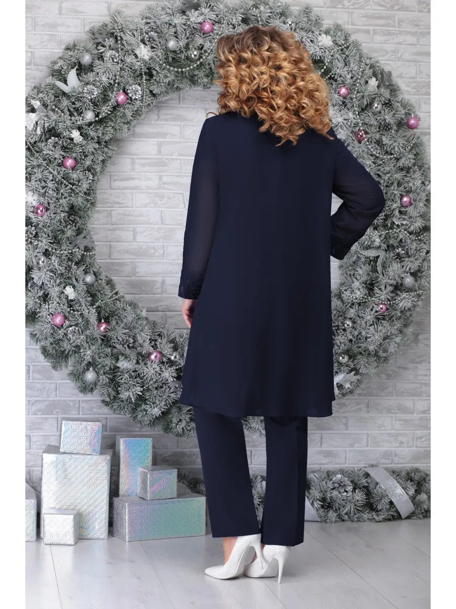 Valenzora | 3-Piece Women's Suit Set in Plus Size Stylish Comfort For Special Occasions