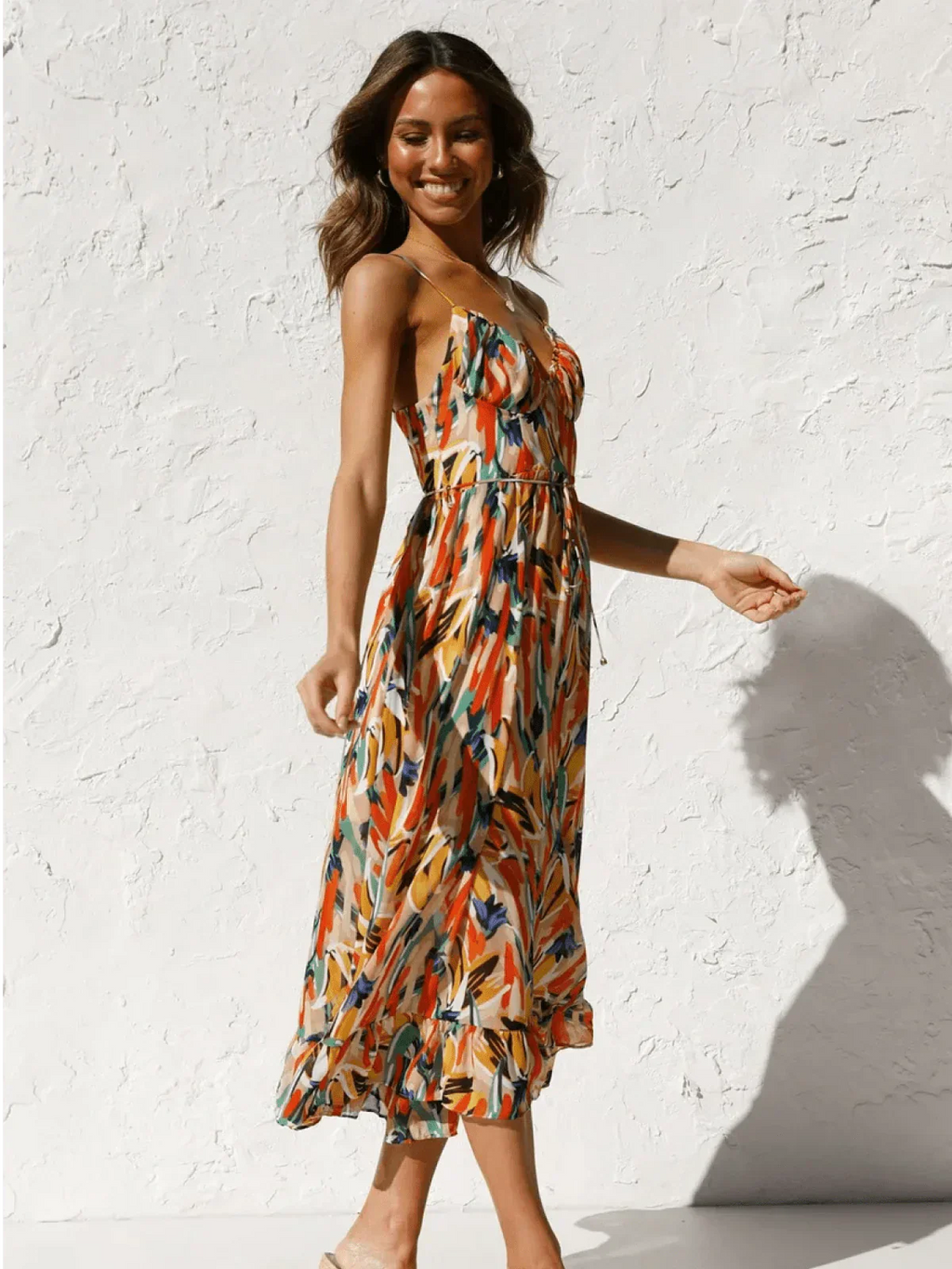 Serena™ – Buntes Midikleid