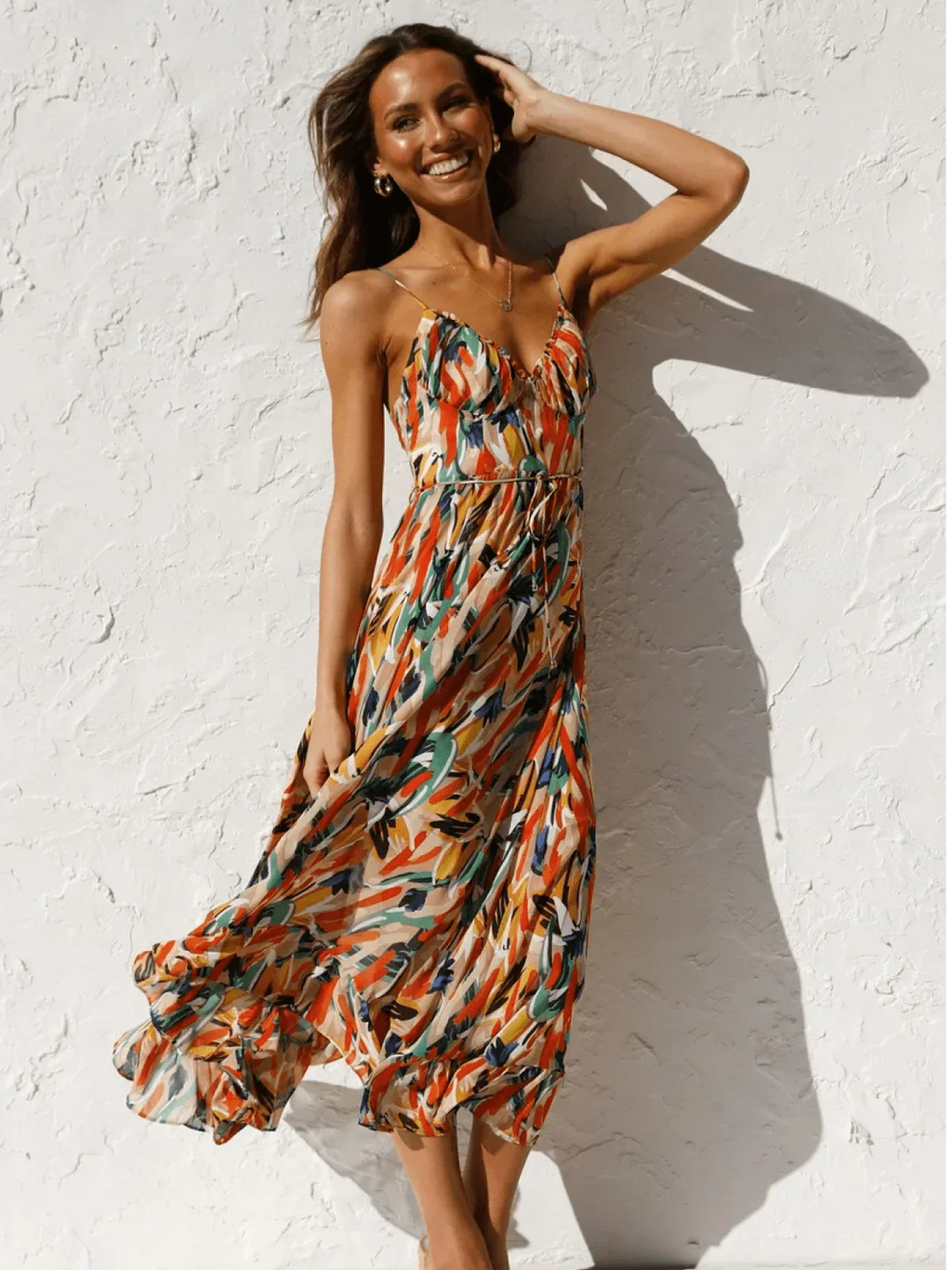 Serena™ – Buntes Midikleid