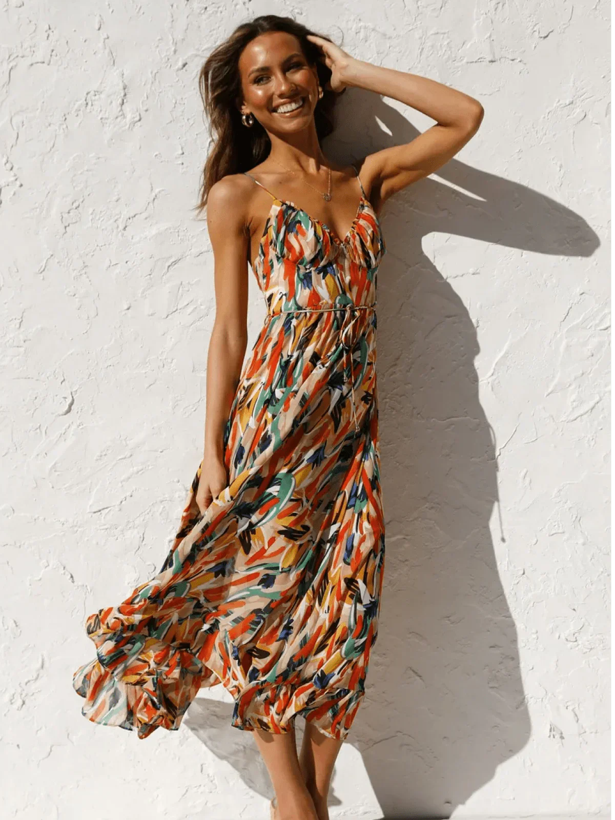 Serena™ – Buntes Midikleid