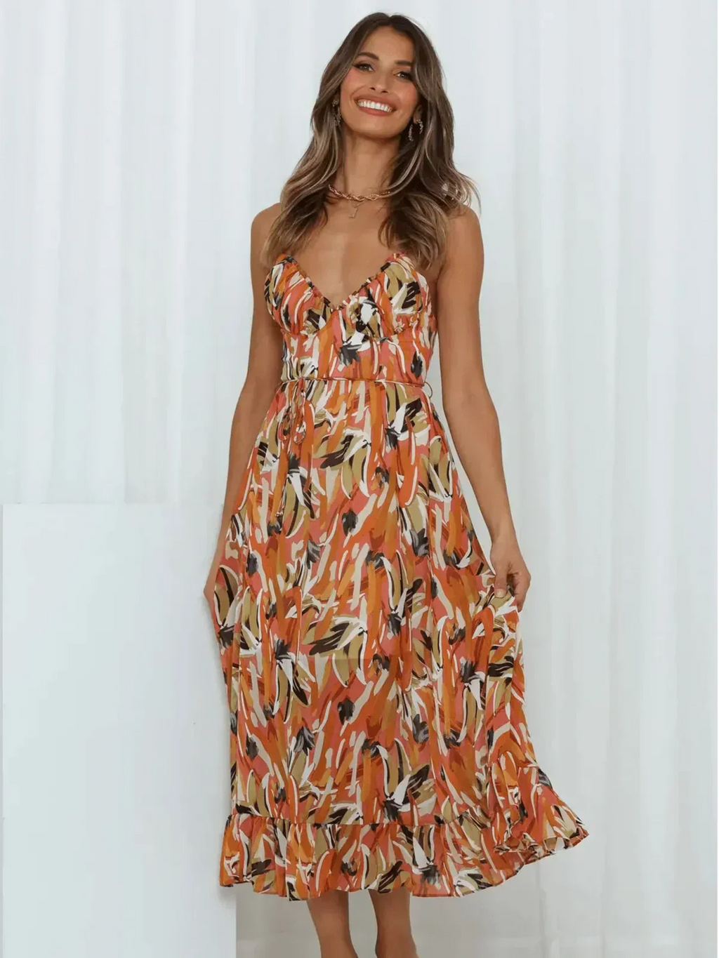 Serena™ – Buntes Midikleid