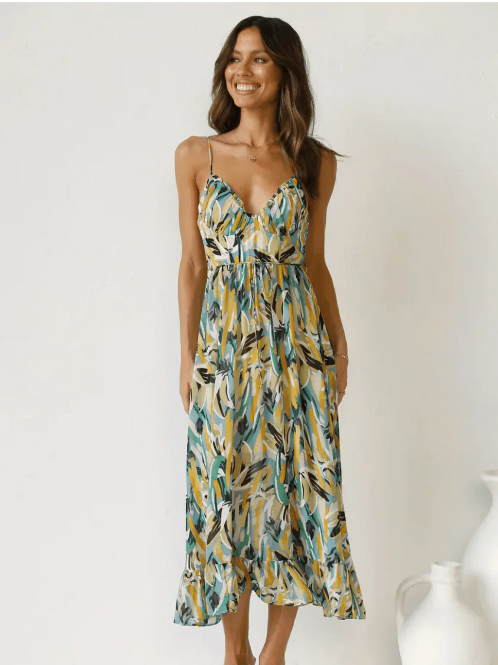 Serena™ – Buntes Midikleid
